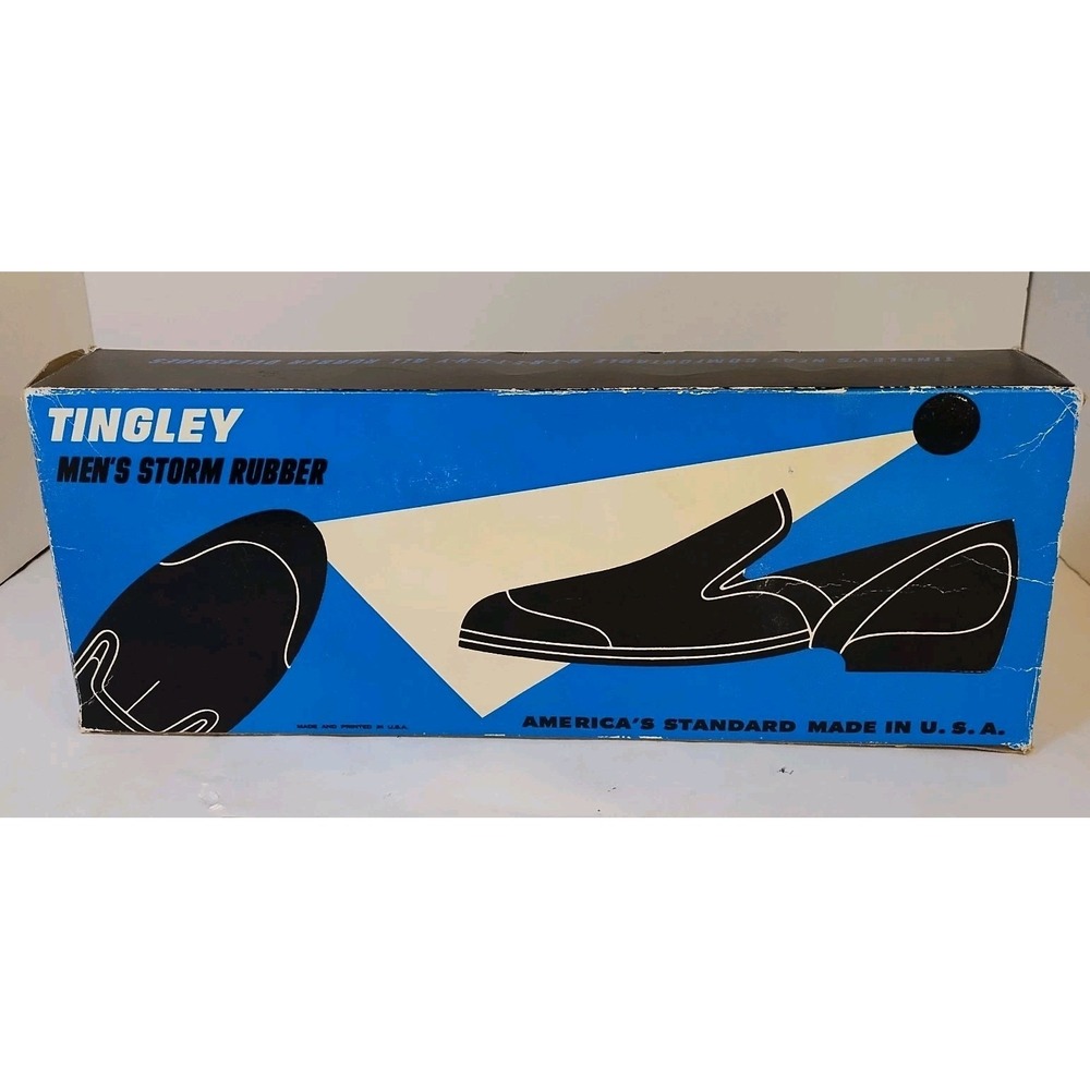 Vintage Tingley Rubber Overshoes Men's Storm Rubber MD 8 - 9 1/2 Black #1200